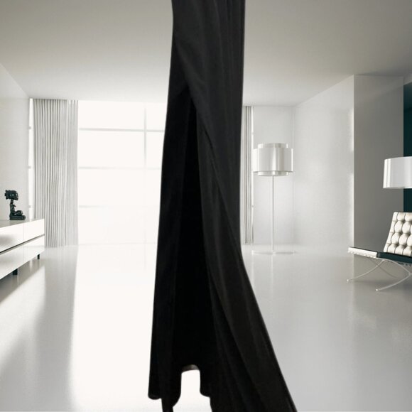 NWT Superdown Revolve Natasha High Slit Maxi Dress Small Tie Strap Evening Gown - Picture 6 of 12